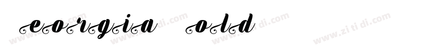 Georgia BoldI字体转换